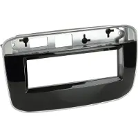 ACV Adaptateur de façade 1-DIN compatible avec Fiat Punto EVO 2009 > noir piano