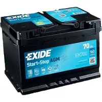 Exide EK700 AGM batterie de voiture 12V 70Ah