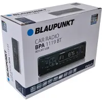Blaupunkt Autoradio BPA 1119 BT, sans mécanisme, entrée AUX en façade,iPod, Bluetooth