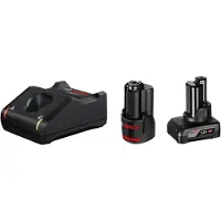 Bosch Professional Standard Starter 1x2.0ah + 1x4.0ah +gal 12v-40 Battery Noir