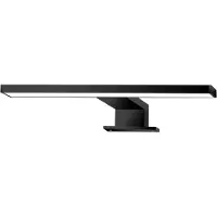 Briloner Lampe LED pour miroir LEUCHTEN DUN, 5 W, 500 lm, IP44, noir, métal-plastique, 30 x 10,3 x 3,6 cm