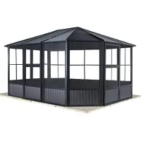 Sojag Pavillon Charleston 12x12 anthracite 384 x3 84 x 281 cm (L x l x H) Aluminium