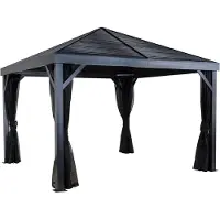 Sojag Pavillon South Beach 3,64 x 3,64 m gris
