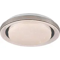 Reality Plafonnier LED rond ATRIA blanc 10 W, nuances de blanc, 1080 lm, plastique, dimensions : 7 x 27 x 27 cm, IP20, RL