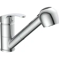Schutte Mitigeur d'évier avec douchette extractible DIZIANI Chrome