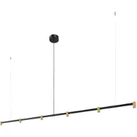 Wever & Ducre Trace Chandelier Trace Chandelier 2.0 | Black Matt|Champagne | 3000 K