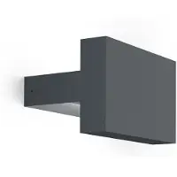 Wever & Ducre Palos Applique Murale d'Extérieur Palos 2.0 | Anthracite Grey | 3000 K