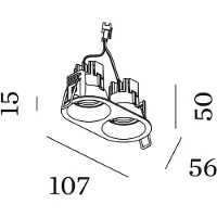 Wever & Ducre Deep Bijou 2.0 LED Projecteur Champagne | 2700 K