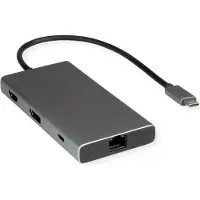 Value Station d'accueil USB-C HDMI+DP+GbE+ 2xA+ 1xC+ PD 4K60 - numérique/données - numérique/affichage/vidéo - réseau (12.99.1139)