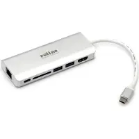 Roline 12.02.1037 station d'accueil pour ordinateur portable/réplicateur de ports USB filaire 3.2 Gen 1 (3.1 Gen 1) Type-C Argent