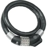 ABUS Steel O Flex Raydo Pro 1460/85+kf Cable Lock Noir 85 cm