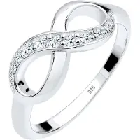 Elli DIAMONDS Bague 'Infinity' argent