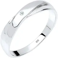 Elli DIAMONDS Bague argent / blanc