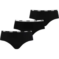Puma Slips Femme Culotte Paquet de 3 femme - Noir - EU XS