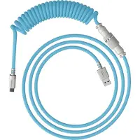HyperX USBC Coiled Cable light blue white