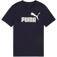 Puma T-Shirt 'ESS No. 1' bleu nuit / blanc