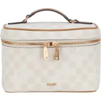 JOOP! Trousse de maquillage 'Flora' beige / écru / or