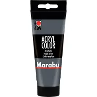 Marabu Peinture acrylique pour artistes Acryl Color 079 gris foncé 100 ml (100 ml)