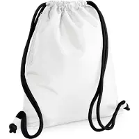 Bagbase Sac à dos en toile cordons épais - BG110 - blanc