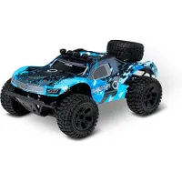 Overmax Hooligan - Grande voiture rapide télécommandée, échelle 1:10, vitesse 50 km/h, portée 100 mètres, propulsion 4x4, 40 minutes de plaisir de conduite, éclairage LED, roues d'un diamètre de 10 cm