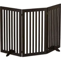 Relaxdays - Barrière De Sécurité, H X L : 92 X 154 Cm, Avec Pieds, Pliable, Autonome, Pour Chiens, Marron