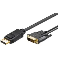Goobay Wentronic 51960 Câble vidéo DP/DVI 1 m Noir