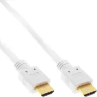 InLine HDMI (Typ A) — HDMI (Typ A) (7.50 m), Câble vidéo, Blanc
