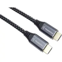 PremiumCord Câble HDMI 2.1 High Speed + câble Ethernet 8K@60Hz, connecteurs plaqués or, 0,5 m (kphdm21s05)
