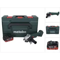 Metabo W 18 L 9-125 Meuleuse angulaire sans fil 18 V 125 mm + 1x batterie 5,5 Ah + metaBOX - sans chargeur