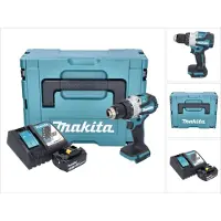 Makita DHP 489 RG1J Perceuse-visseuse à percussion sans fil 18 V 73 Nm Brushless + 1x batterie 6,0 Ah + chargeur + Makpac