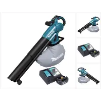 Makita DUB 187 RF Souffleur et aspirateur de feuilles sans fil 18 V Brushless + 1x batterie 3,0 Ah + chargeur