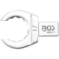 Bgs Clé annulaire ouverte 17 mm empreinte 9 x 12 mm pour clé dynamométrique