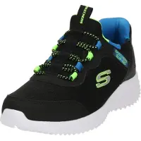 SKECHERS Slip-ins Bounder Brisk Burst Trainers Noir EU 28 1/2 Garçon