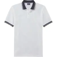 Olymp T-Shirt crème / bleu marine / blanc