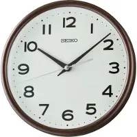 Seiko QXA836B Horloge murale et de parquet à quartz avec marche silencieuse Marron