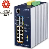 Planet Industrial L3 8-Port GE + 2x 2.5G SFP + 2x 10G SFP+
