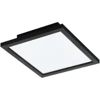 Eglo SALOBRENA-Z Applique/plafonnier Lampe éclairage - L30 x l30 x H5 cm - noir - 15,3W incl - IP20