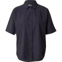 Jack Wolfskin Sierra Quest Short Sleeve Shirt Bleu,Noir M Femme