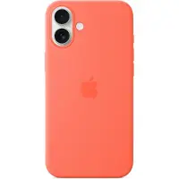 Apple Coque en silicone MagSafe pour iPhone 16 Plus - Tangerine Orange