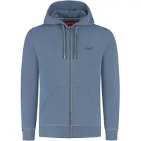 Superdry Veste de survêtement 'Essential' bleu-gris