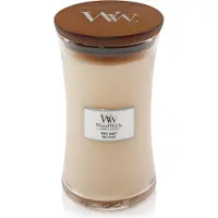 Woodwick White Honey bougie parfumée avec mèche en bois 609.5 g