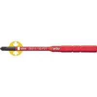 Wiha 2831-14 SlimBit Électrique SoftFinish Pour Vis De Serrage Plus-min (tête Fendue/Pozidriv) - SL/PZ1 X 75 Mm - 3.8 Nm