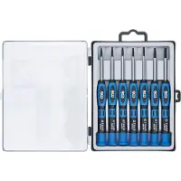 Bgs Jeu 7 tournevis de précision profil T torx T 6 - 7 - 8 - 9 - 10 - 15 - 20 x 50mm