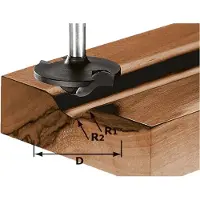 Festool 491137 - Fraise à profiler HW S8 D42/13/R6+12