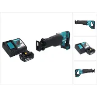 Makita DJR 187 RT1 Scie sabre sans fil 18 V brushless + 1x Batterie 5,0 Ah + Chargeur