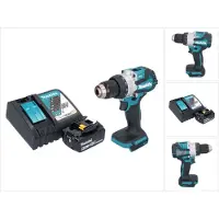 Makita DHP 489 RT1 Perceuse-visseuse à percussion sans fil 18 V 73 Nm Brushless + 1x batterie 5,0 Ah + chargeur