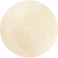 vidaXL Tapis HUARTE à poils courts doux et lavable crème Ø 80 cm