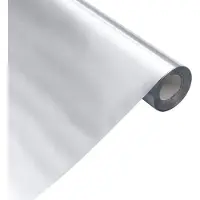 vidaXL Autocollant auto-adhésif pour meuble argenté 90x500 cm PET