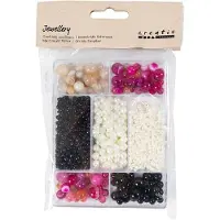 Creativ Company kit de bricolage bijoux agate perles multicolores nacrées
