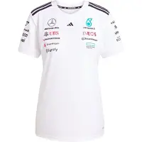 Adidas Mercedes Amg Petronas F1 Team Short Sleeve T-shirt Blanc L Femme